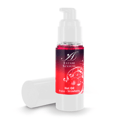 Extase Sensuel Masážní olej - Hot Oil Strawberry 30 ml