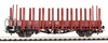 Nízkostěnný vagon s klanicemi Pddkh (ex Ulm) PKP III - 54458