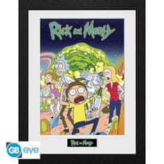 GB eye Rick a Morty Zarámovaný plakát - Compilation