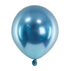 PartyDeco Balónky latexové lesklé Glossy modré 12 cm 50ks