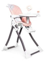 EcoToys Jídelní židlička růžová