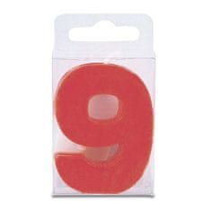 Staedtler Svíčka ve tvaru číslice 9 - mini, červená - Stadter