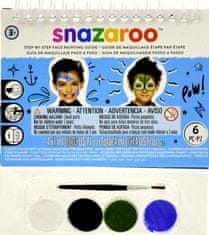 Snazaroo Sada 4 barev na obličej s obrázkovou předlohou Adventure
