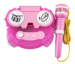 Teddies Karaoke mikrofon růžový