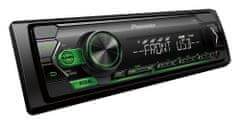 Pioneer MVH-S120UBG autorádio s USB zelené