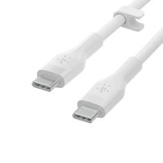 Belkin kabel USB-C na USB-C 2M, bilý