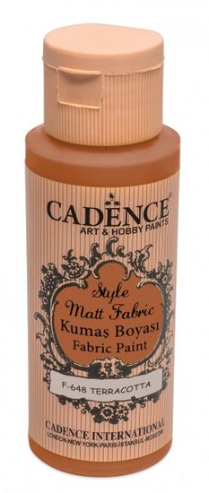 Cadence Textilní barva Style Matt Fabric - hnědá terakota / 50 ml