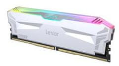 Lexar ARES DDR5 32GB (kit 2x16GB) UDIMM 6400MHz CL32 XMP 3.0 - RGB, Heatsink, bílá