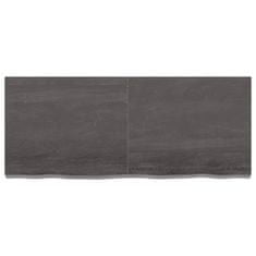shumee Koupelnová deska tmavě šedá 120 x 50 x 6 cm ošetřený masiv
