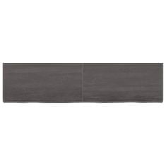 shumee Koupelnová deska tmavě šedá 160 x 40 x 6 cm ošetřený masiv