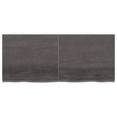 shumee Koupelnová deska tmavě šedá 140 x 60 x 4 cm ošetřený masiv
