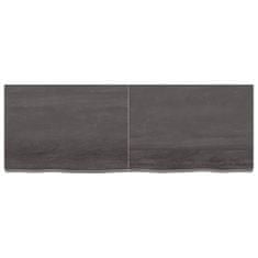 shumee Koupelnová deska tmavě šedá 140 x 50 x 6 cm ošetřený masiv