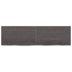 shumee Koupelnová deska tmavě šedá 140 x 40 x 6 cm ošetřený masiv