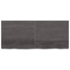 shumee Koupelnová deska tmavě šedá 140 x 60 x 6 cm ošetřený masiv