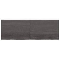 shumee Koupelnová deska tmavě šedá 140 x 50 x 4 cm ošetřený masiv