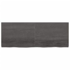 shumee Koupelnová deska tmavě šedá 160 x 60 x 6 cm ošetřený masiv