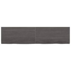 shumee Koupelnová deska tmavě šedá 160 x 40 x 4 cm ošetřený masiv