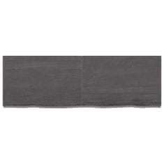 shumee Koupelnová deska tmavě šedá 120 x 40 x 6 cm ošetřený masiv