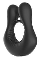 Dreamtoys RAMROD Strong Vibe Cockring (Black), vibrační kroužek na penis