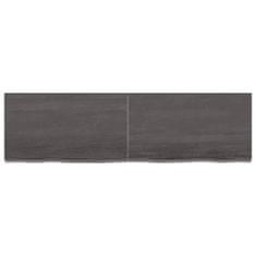shumee Koupelnová deska tmavě šedá 140 x 40 x 4 cm ošetřený masiv