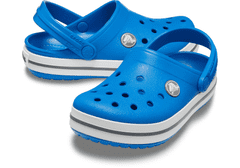 Crocs Crocband Clogs pro děti, 19-20 EU, C4, Pantofle, Dřeváky, Bright Cobalt/Charcoal, Modrá, 204537-4JN