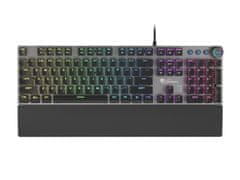 Genesis herní mechanická klávesnice THOR 400/RGB/Kailh Red/Drátová USB/US layout/Černá