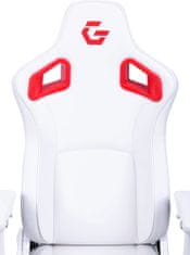 CZC.Gaming Templar, herní židle, bílá/červená