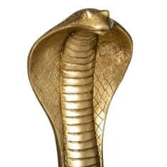 Atmosphera Dekorativní figurka z polyresinu COBRA, zlatá, 36 cm