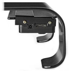 Nedis ergonomický multifunkční stojan/ na monitor/ rozbočovač USB 3.0/ 4portový/ černý