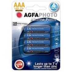 Agfaphoto Power alkalická baterie 1.5V, LR03/AAA, 4ks