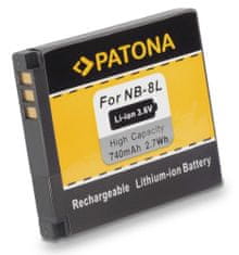 PATONA baterie pro foto Canon NB-8L 740mAh Li-Ion