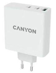 Canyon síťová rychlonabíječka GaN, H-140 (140W), vstup 100-240V, výstup USB-C1/C2 5-20V, USB-A 1/A2 4.5-20V