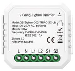 Immax NEO SMART kontroler stmívatelný V5 2-tlačítkový Zigbee 3.0, TUYA