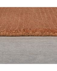Flair Kusový ručně tkaný koberec Tuscany Textured Wool Border Orange 120x170