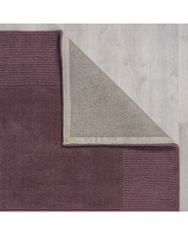 Flair Kusový ručně tkaný koberec Tuscany Textured Wool Border Purple 120x170