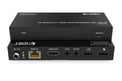 Digitus DS-55522 HDBaseT KVM Extender Set, 150 m 4K/60Hz, USB 1.1, PoC, IR, černý