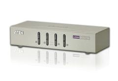 Aten KVM switch CS-74U USB 4PC audio, včetně kabelů 1.2m