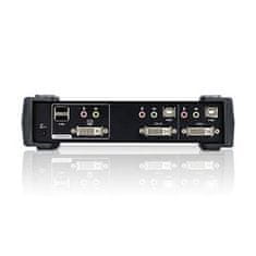 Aten 2-portový přepínač KVM DVI / Audio USB CS-1762A USB HUB