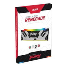 Kingston FURY Renegade/DDR5/64GB/6000MHz/CL32/2x32GB/RGB/Black/Silv