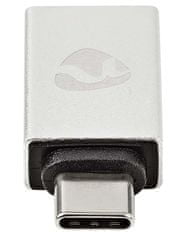 Nedis PROFIGOLD USB-C/USB 3.2 Gen 1 adaptér/ USB-C zástrčka - USB-A zásuvka/ hliník/ stříbrný/ BOX