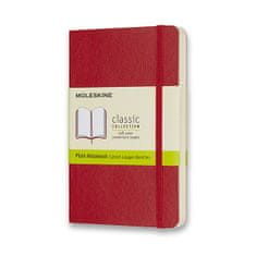 Moleskine Zápisník - měkké desky S, čistý, červený