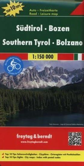 Freytag & Berndt AK 0611 Jižní Tyrolsko - Bolzáno 1:150 000