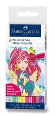 Faber - Castell Popisovač Pitt Artist Pen Manga Shojo 2 6 ks