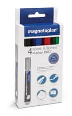 Magnetoplan Popisovač na bílé tabule nebo flipchart papír, mix barev, 4ks