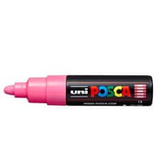 Uni-ball Posca akrylový popisovač PC-7M, 4,5 - 5,5 mm, růžová (s kulatým silným hrotem)