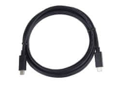 PremiumCord USB-C/male - USB-C/male, černý, 0,5m