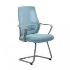 Casa Vital Židle pro návštěvníky KASSA, modrá, 59,5x58x102 cm