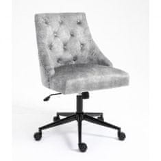 Casa Vital Kancelářská židle PINTA, sada 2 kusů, světle šedá, 54x63x87,5-95 cm, 