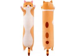 TopKing Plyšový polštář dlouhá kočka 50cm - Béžová