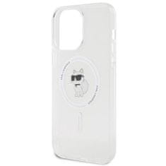 Karl Lagerfeld hard silikonové pouzdro iPhone 15 PRO MAX 6.7" transparent IML Choupette MagSafe